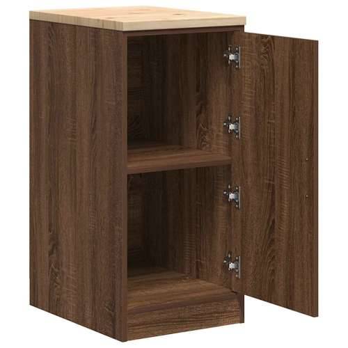 Garažni ormar za odlaganje 40x51x85 cm masivne borovine - Smeđi hrast 40 x 51 x 85 cm 1 1 drvena vrata Cijena