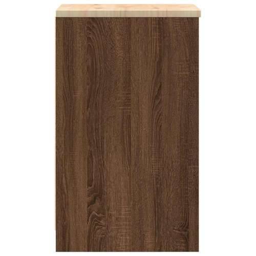 Garažni ormar za odlaganje 40x51x85 cm masivne borovine - Smeđi hrast 40 x 51 x 85 cm 1 1 drvena vrata Cijena