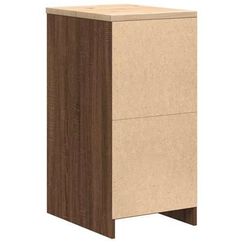Garažni ormar za odlaganje 40x51x85 cm masivne borovine - Smeđi hrast 40 x 51 x 85 cm 1 1 drvena vrata Cijena