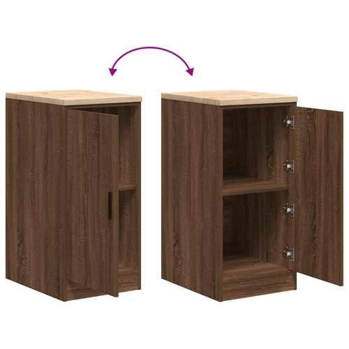 Garažni ormar za odlaganje 40x51x85 cm masivne borovine - Smeđi hrast 40 x 51 x 85 cm 1 1 drvena vrata Cijena