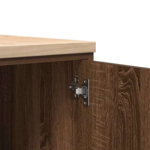 Garažni ormar za odlaganje 40x51x85 cm masivne borovine - Smeđi hrast 40 x 51 x 85 cm 1 1 drvena vrata Cijena