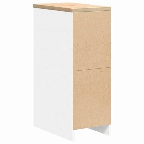 Garažni ormar za odlaganje bijeli 30x51x85 cm masivne borovine - Bijela 30 x 51 x 85 cm 1 4 ladice 4 zásuvky Cijena