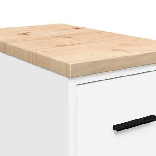 Garažni ormar za odlaganje bijeli 30x51x85 cm masivne borovine - Bijela 30 x 51 x 85 cm 1 4 ladice 4 zásuvky Cijena