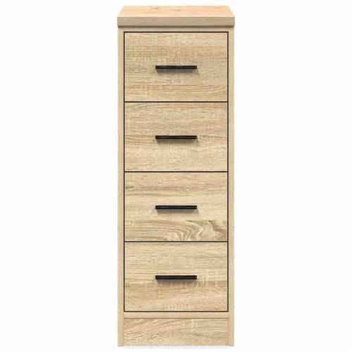 Garažni ormar za odlaganje 30x51x85 cm masivne borovine - sonoma hrast 30 x 51 x 85 cm 1 4 ladice 4 zásuvky Cijena