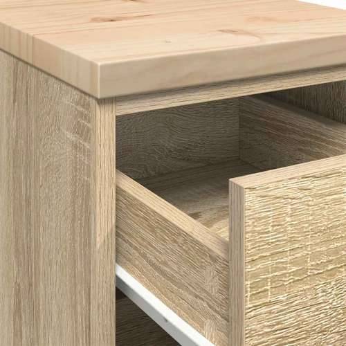 Garažni ormar za odlaganje 30x51x85 cm masivne borovine - sonoma hrast 30 x 51 x 85 cm 1 4 ladice 4 zásuvky Cijena