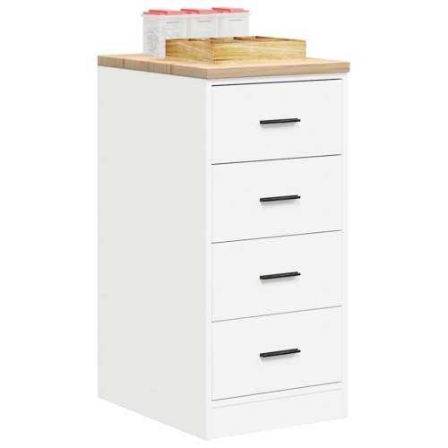 Garažni ormar za odlaganje bijeli 40x51x85 cm masivne borovine - Bijela 40 x 51 x 85 cm 1 4 ladice 4 zásuvky Cijena