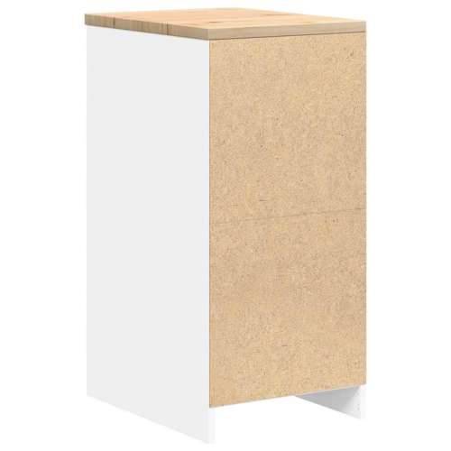 Garažni ormar za odlaganje bijeli 40x51x85 cm masivne borovine - Bijela 40 x 51 x 85 cm 1 4 ladice 4 zásuvky Cijena