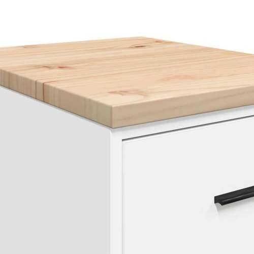 Garažni ormar za odlaganje bijeli 40x51x85 cm masivne borovine - Bijela 40 x 51 x 85 cm 1 4 ladice 4 zásuvky Cijena