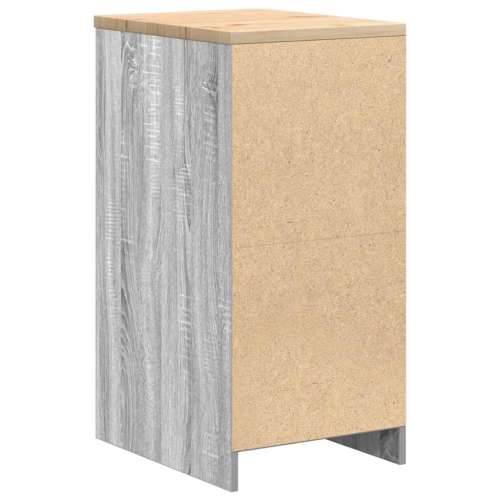 Garažni ormar za odlaganje 40x51x85 cm masivne borovine - Sivi hrast sonoma 40 x 51 x 85 cm 1 4 ladice 4 zásuvky Cijena