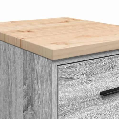Garažni ormar za odlaganje 40x51x85 cm masivne borovine - Sivi hrast sonoma 40 x 51 x 85 cm 1 4 ladice 4 zásuvky Cijena
