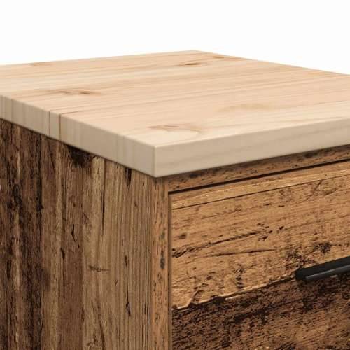 Garažni ormar za odlaganje 40x51x85 cm masivne borovine - Staro drvo 40 x 51 x 85 cm 1 4 ladice 4 zásuvky Cijena