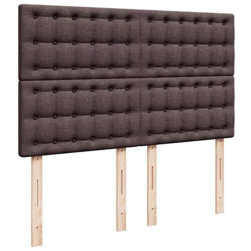 Otomanski krevet s madracem tamnosmeđi 140x190cm od tkanine - Tamno smeđa 140 x 190 cm gumbi Cijena