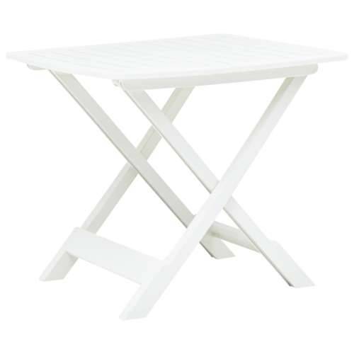 Sklopivi vrtni stol bijeli 79 x 72 x 70 cm plastični