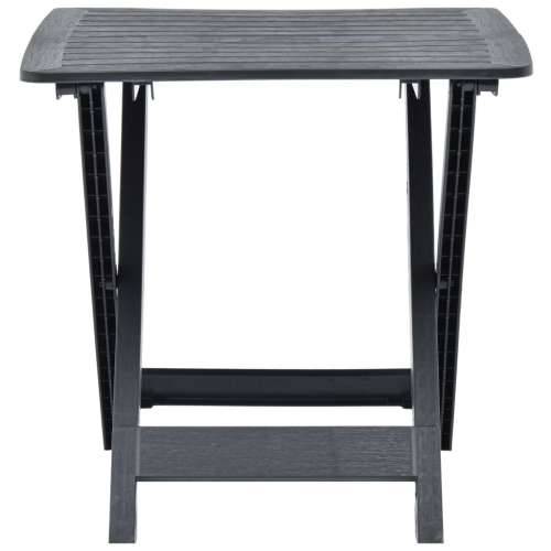 Sklopivi vrtni stol antracit 79 x 72 x 70 cm plastični - Antracit 1 Cijena
