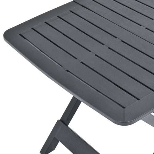 Sklopivi vrtni stol antracit 79 x 72 x 70 cm plastični - Antracit 1 Cijena