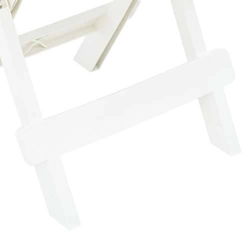 Sklopivi vrtni stol bijeli 45 x 43 x 50 cm plastični Cijena