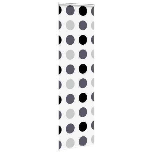 Rolo zavjesa za tuš s kazetom 60x240 cm širina tkanine 56 cm - Krugovi 60 x 240 cm s kazetom Cijena