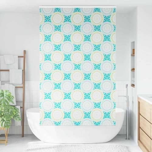 Rolo zavjesa za tuš s kazetom 130x240 cm širina tkanine 126 cm - Ornament 130 x 240 cm s kazetom Cijena