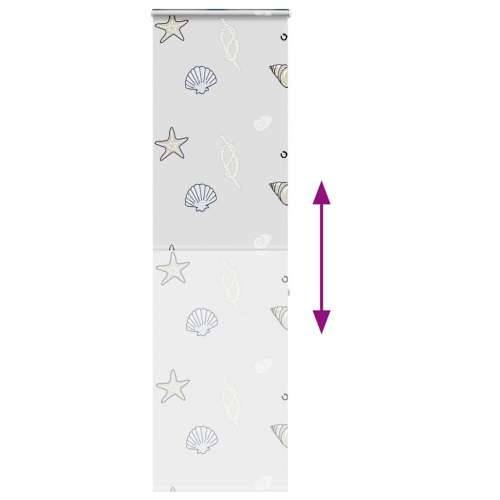 Rolo zavjesa za tuš s kazetom 80x240 cm širina tkanine 76 cm - Morska zvijezda 80 x 240 cm s kazetom Cijena