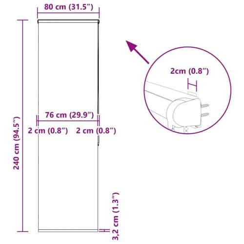 Rolo zavjesa za tuš s kazetom 80x240 cm širina tkanine 76 cm - Morska zvijezda 80 x 240 cm s kazetom Cijena