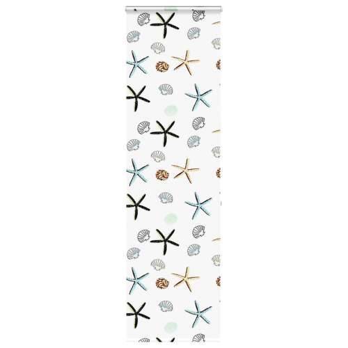 Rolo zavjesa za tuš s kazetom 60x240 cm širina tkanine 56 cm - Školjke 60 x 240 cm s kazetom Cijena