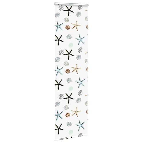 Rolo zavjesa za tuš s kazetom 60x240 cm širina tkanine 56 cm - Školjke 60 x 240 cm s kazetom Cijena