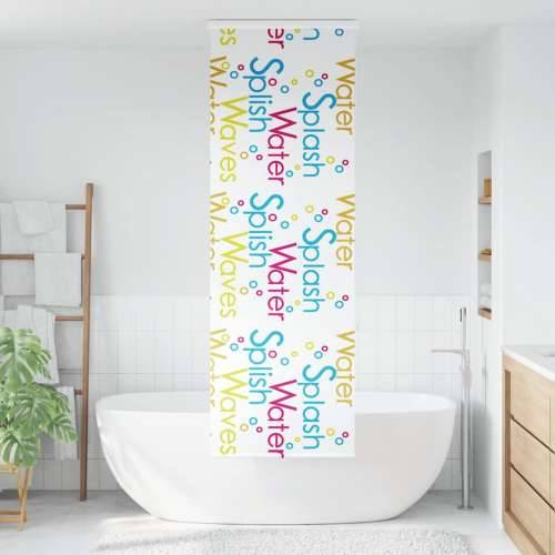 Rolo zavjesa za tuš s kazetom 70x240 cm širina tkanine 66 cm - Prskano 70 x 240 cm s kazetom Cijena