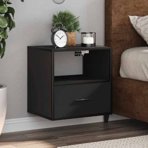 Zidni noćni ormarići 2 kom crni 40x31x39,5 cm - Crna 2 Cijena