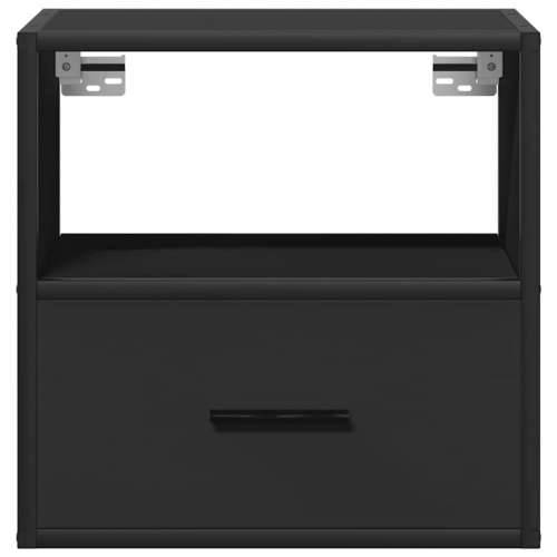 Zidni noćni ormarići 2 kom crni 40x31x39,5 cm - Crna 2 Cijena