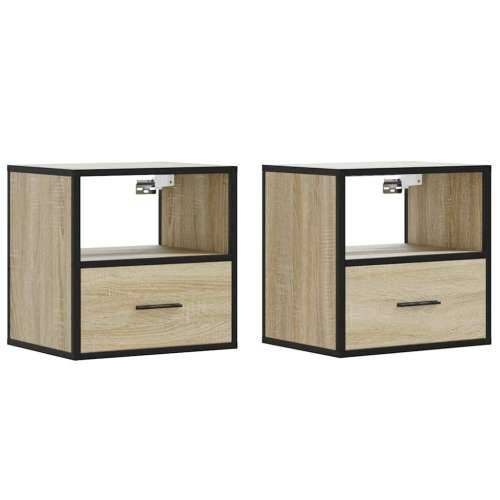 Zidni noćni ormarići 2 kom sonoma hrast 40x31x39,5 cm - sonoma hrast 2 Cijena