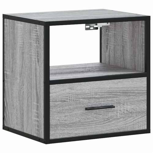 Zidni noćni ormarić Sivi Sonoma 40x31x39,5 cm - Sivi hrast sonoma 1 Cijena
