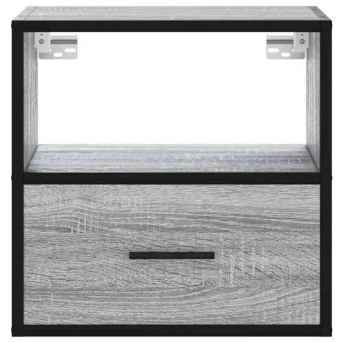 Zidni noćni ormarić Sivi Sonoma 40x31x39,5 cm - Sivi hrast sonoma 1 Cijena
