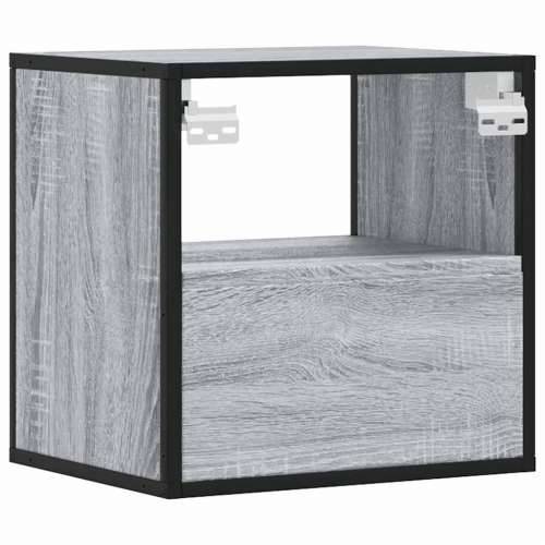 Zidni noćni ormarić Sivi Sonoma 40x31x39,5 cm - Sivi hrast sonoma 1 Cijena