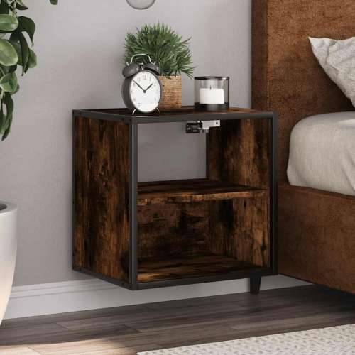 Zidni noćni ormarići 2 kom dimljeni hrast 40x31x39,5 cm - Dimljeni hrast 2 Cijena