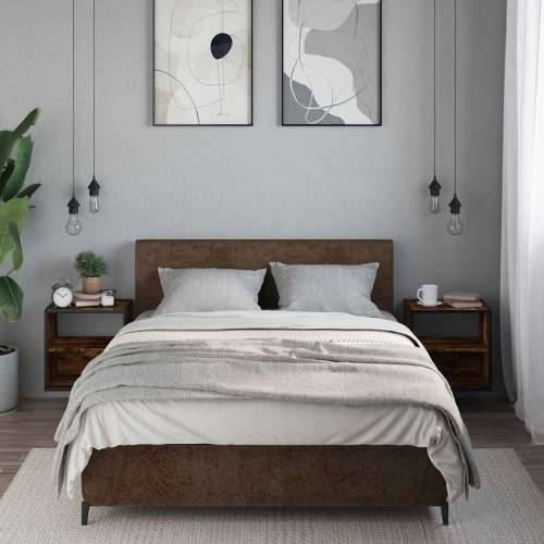 Zidni noćni ormarići 2 kom dimljeni hrast 40x31x39,5 cm - Dimljeni hrast 2 Cijena