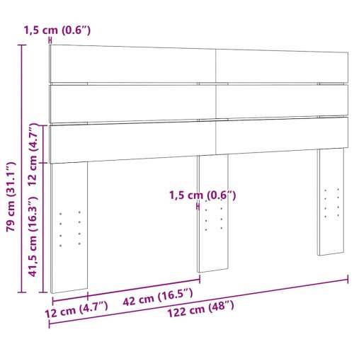 Uzglavlje 120 cm puno drvo hrast - 120 cm 1 Cijena