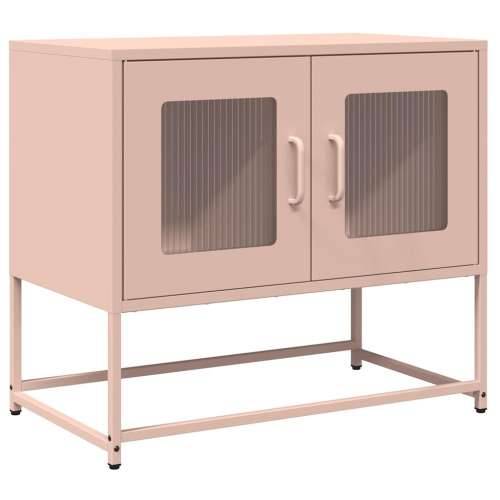 TV ormarić ružičasti 68x39x60,5 cm hladno valjani čelik - Ružičasta 1 68 cm Cijena