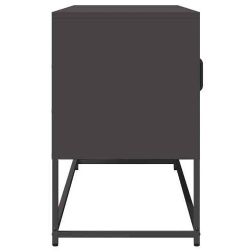 TV ormarić crni 100,5x39x60,5 cm hladno valjani čelik - Crna 1 100.5 cm Cijena