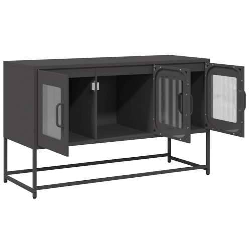 TV ormarić crni 100,5x39x60,5 cm hladno valjani čelik - Crna 1 100.5 cm Cijena