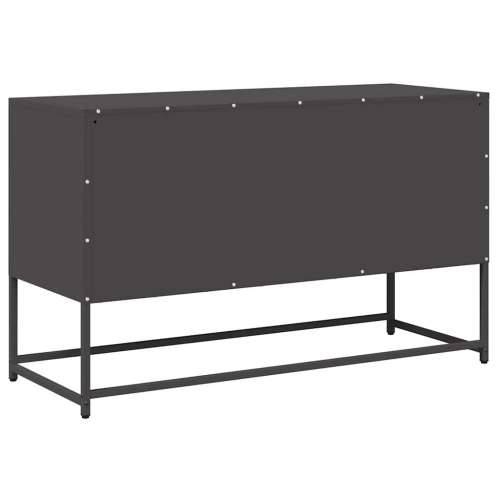 TV ormarić crni 100,5x39x60,5 cm hladno valjani čelik - Crna 1 100.5 cm Cijena
