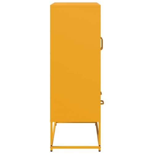 Visoka komoda boja senfa 68x39x111,5 cm od čelika žuta boja senfa 1 Cijena