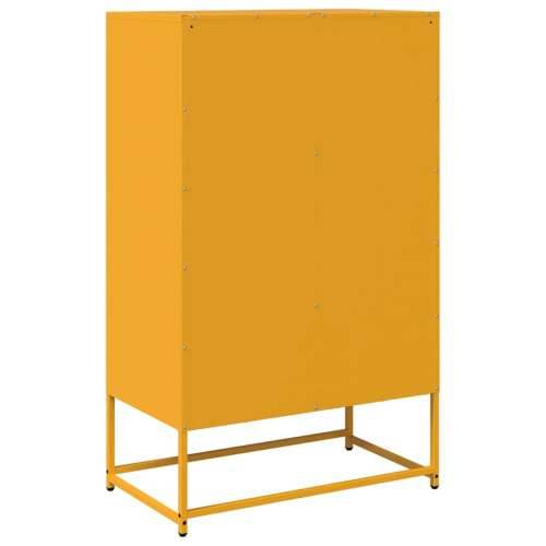 Visoka komoda boja senfa 68x39x111,5 cm od čelika žuta boja senfa 1 Cijena