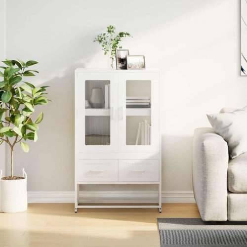 Visoka komoda bijela 68x39x111,5 cm od čelika Bijela 1 Cijena
