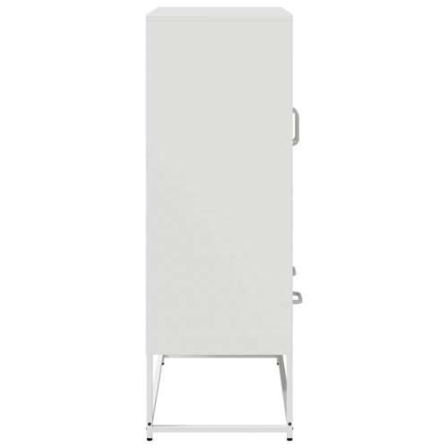 Visoka komoda bijela 68x39x111,5 cm od čelika Bijela 1 Cijena