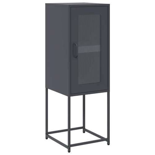 Komoda antracit 36x39x107 cm hladno valjani čelik - Antracit 1 Cijena