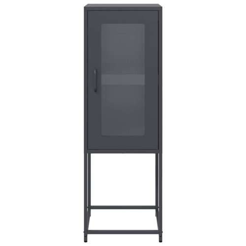 Komoda antracit 36x39x107 cm hladno valjani čelik - Antracit 1 Cijena