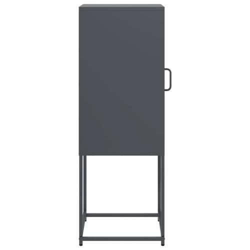 Komoda antracit 36x39x107 cm hladno valjani čelik - Antracit 1 Cijena