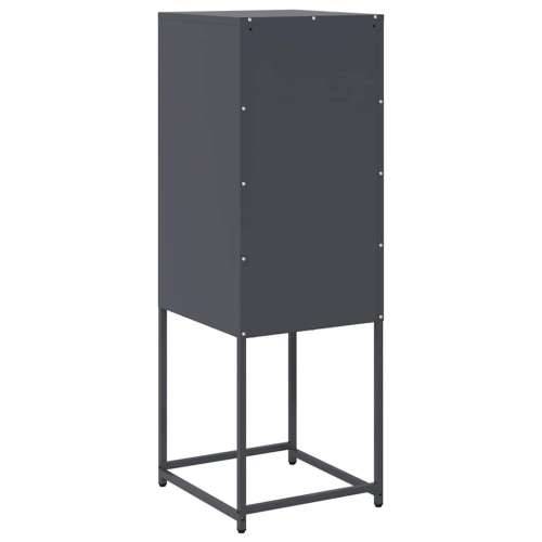 Komoda antracit 36x39x107 cm hladno valjani čelik - Antracit 1 Cijena