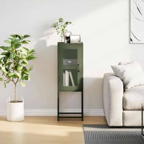 Komoda Maslinasto zelena 36x39x107 cm Hladno valjani čelik - Maslinovo zelena 1 Cijena