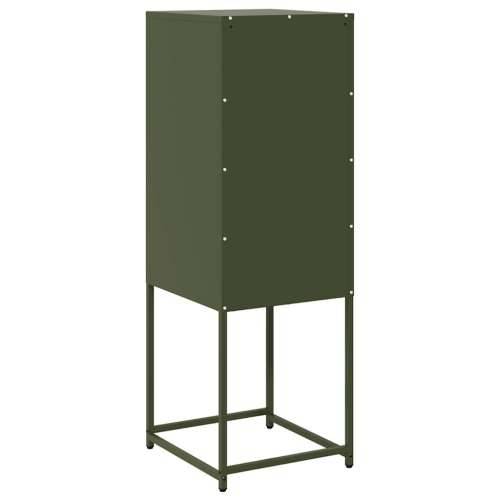 Komoda Maslinasto zelena 36x39x107 cm Hladno valjani čelik - Maslinovo zelena 1 Cijena